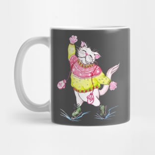 cat on skates Mug